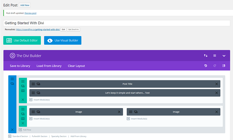 page-builder Getting Started With Divi 1